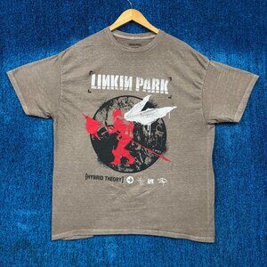 Linkin Park Hybrid Theory Rock Tan T-Shirt Size Extra Large